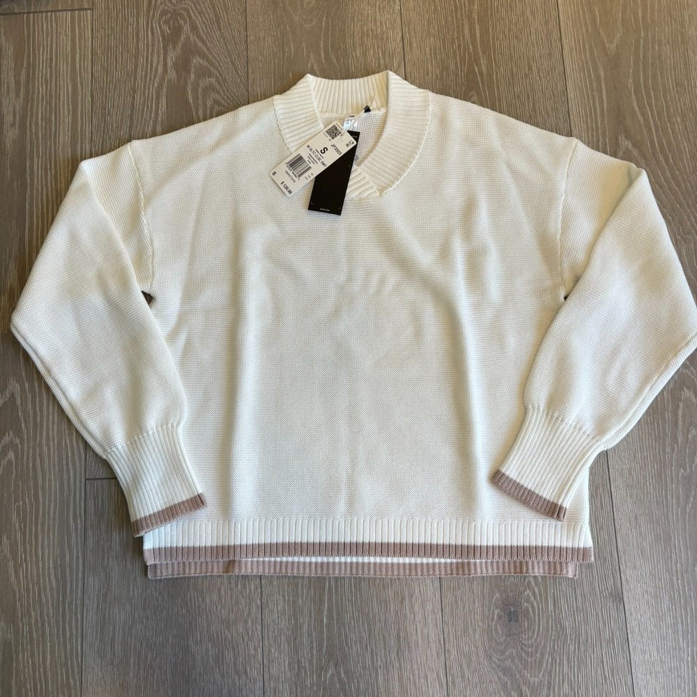 NWT Adidas Womens White Long Sleeve Ultimate Classic Golf Sweatshirt Size S $120